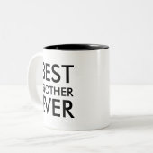 Bester Bruder je Zweifarbige Tasse (Vorderseite Links)