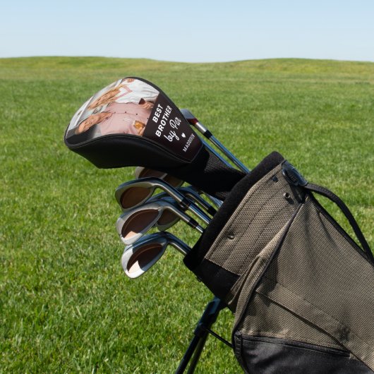Bester BRUDER nach Par Birthday Custom Foto Golf Headcover (In SItu)