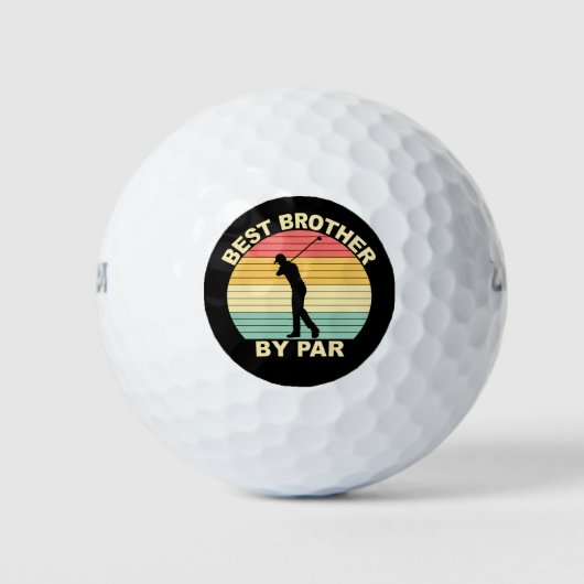 Bester Bruder nach Par - Golfspielen Golfball (Vorderseite)