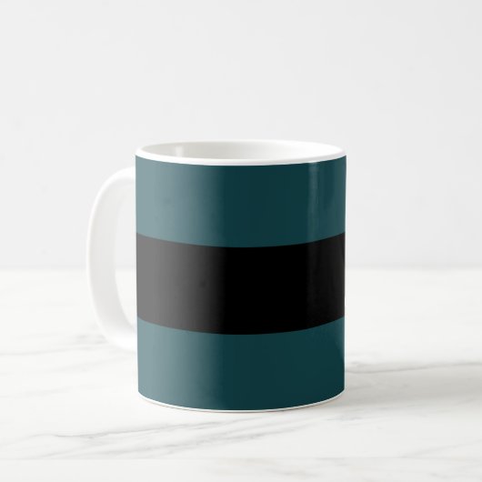 Bester Bruder überhaupt aquamarin und schwarzer Kaffeetasse (Vorderseite Links)