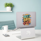 Bester Bruder überhaupt Aufkleber (Laptop auf Schreibtisch)