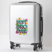 Bester Bruder überhaupt Aufkleber (Koffer)