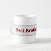 Bester Bruder überhaupt – Geschenktasse Kaffeetasse (Vorderseite Links)