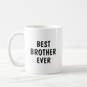 Bester Bruder überhaupt Minimalistische Typografie Kaffeetasse