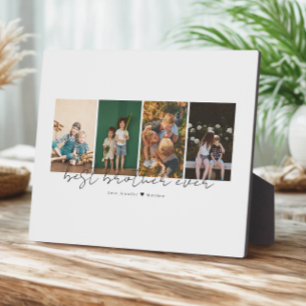 Bester Bruder überhaupt Moderne Schrift 4 Fotos Co Fotoplatte