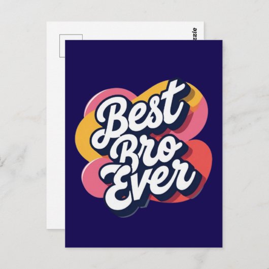 Bester Bruder überhaupt  Postkarte (Vorne/Hinten)