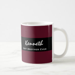 Bester Bruder überhaupt violett und schwarzer Kaffeetasse