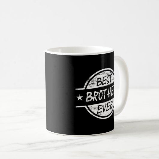 Bester Bruder überhaupt weiß Kaffeetasse (VorderseiteRechts)