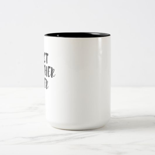 Bester Bruder Zweifarbige Tasse (Mittel)
