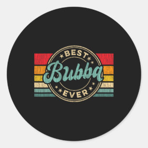 Bester Bub je Vintag Retro Vatertag Geschenk Runder Aufkleber