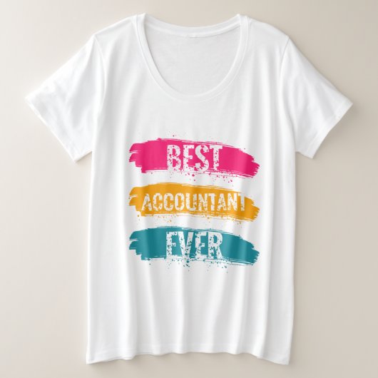 Bester Buchhalter je Große Größe T-Shirt (Design vorne)