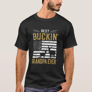 Bester Buckin Opa Ever Funny Gift Deer Hunter Co T-Shirt