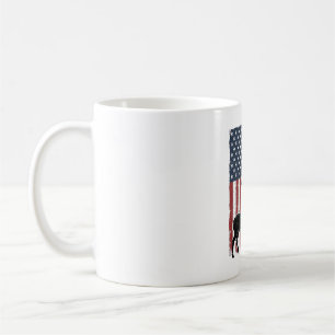 Bester Buckin Pap Ever Hirsch Flagge Vintage Vecto Kaffeetasse