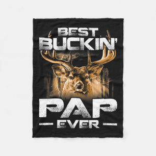 Bester Buckin' Pap je T-Shirt Hirschjagd Buckfett Fleecedecke