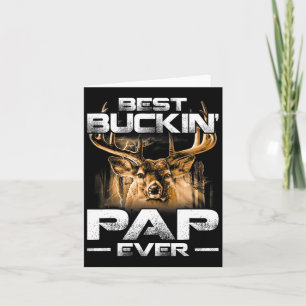 Bester Buckin' Pap je T-Shirt Hirschjagd Buckfett Karte