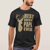 Bester Buckin Papa Ever Klassischer T - Shirt (Vorderseite)