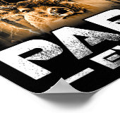 Bester Buckin' Papa Ever Shirt Hirschjagd Bucking Poster (Ecke)