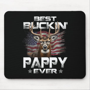 Bester Buckin' Pappy je US-Flagge Hirschjagd Fath Mousepad