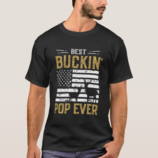Bester Buckin Pop Ever Funny Gift Deer Hunter Cool T-Shirt (Vorderseite)