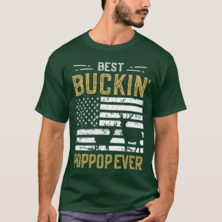Bester Buckin Poppop Ever Lustiges Geschenk Hirsch T-Shirt