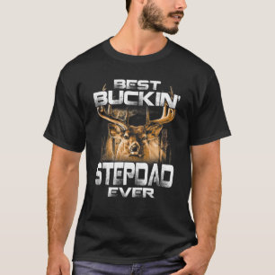 Bester Buckin' Stepdad je T-Shirt Hirschjagd Bucki