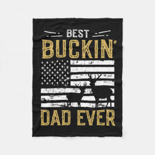 Bester Buckin Vater Ever Funny Gift Deer Hunter Co Fleecedecke