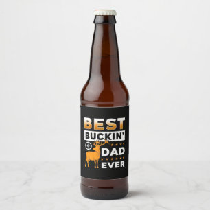 Bester Buckin-Vater je Bierflaschenetikett