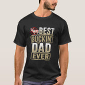 Bester Buckin-Vater je Jäger-Geschenk Jagd Buckin T-Shirt (Vorderseite)