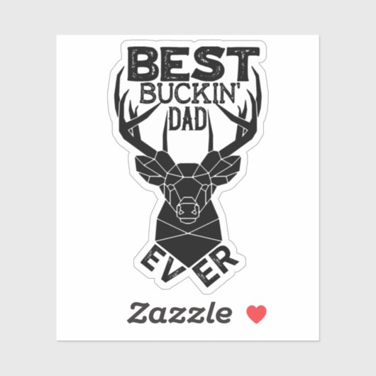 Bester Buckin-Vater je Sticker (Blatt)