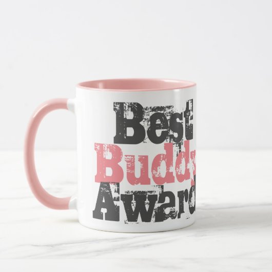 Bester Buddy Award in der Tasse Rosa und Grau (Links)