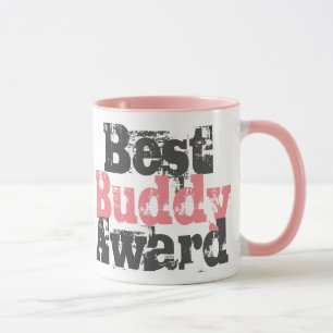 Bester Buddy Award in der Tasse Rosa und Grau