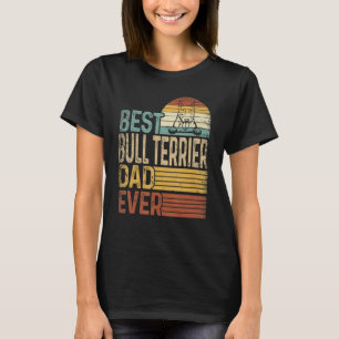 Bester Bull Terrier Vater je Retro Vintager Vater T-Shirt