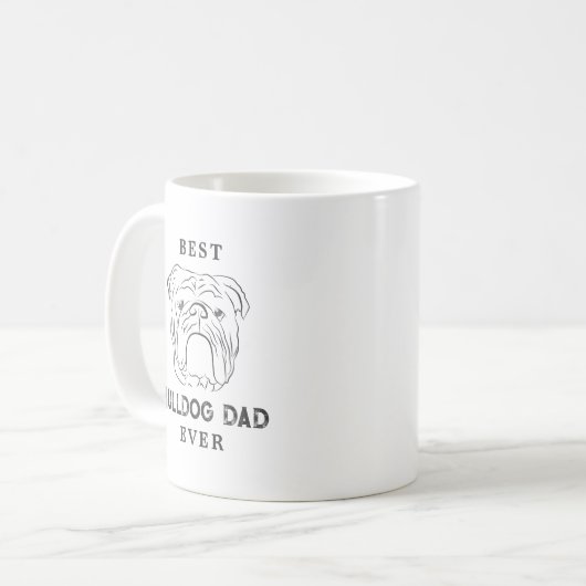 Bester Bulldog-Vater je Kaffeetasse (Vorderseite Links)