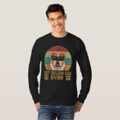 Bester Bulldoggen-Vater überhaupt Englische Bulldo T-Shirt (Vorne ganz)