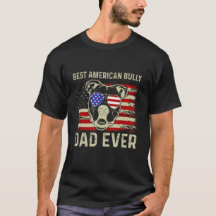 Bester Bully Vater je Vatertag American Flag 4. T-Shirt
