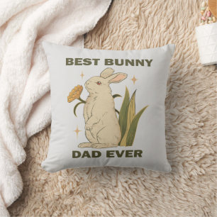 Bester Bunny-Vater Aller Zeiten Vatertag Humor Spr Kissen