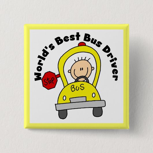 Bester Busfahrer der Welt Button (Vorderseite)