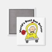 Bester Busfahrer der Welt Magnet (Vorderseite/Rückseite)