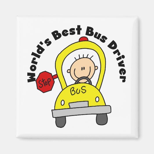 Bester Busfahrer der Welt Magnet (Vorne)