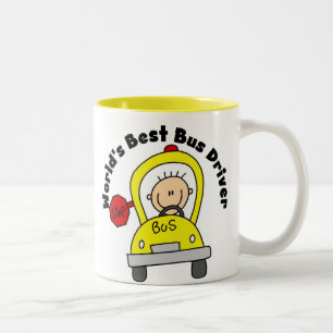 Bester Busfahrer der Welt Zweifarbige Tasse