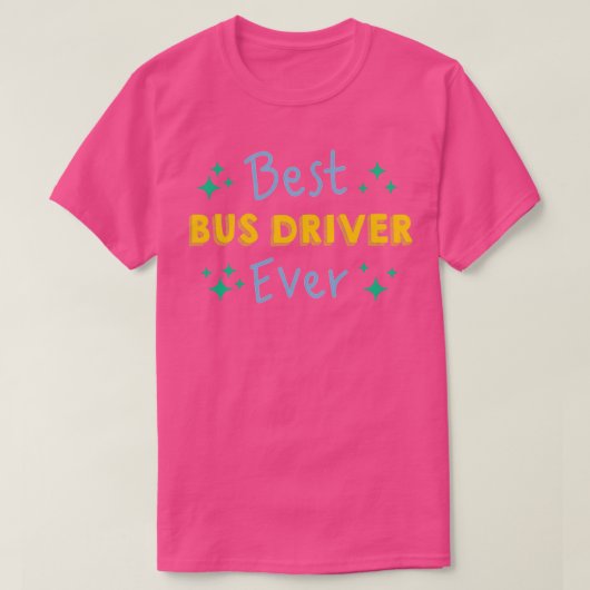 Bester Busfahrer je lustiger Schulbusfahrer T-Shirt (Design vorne)