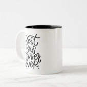 Bester Busfahrer je Zwei-Tonen-Kaffee-Tasse Zweifarbige Tasse (Vorderseite Links)