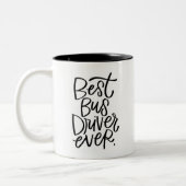 Bester Busfahrer je Zwei-Tonen-Kaffee-Tasse Zweifarbige Tasse (Links)