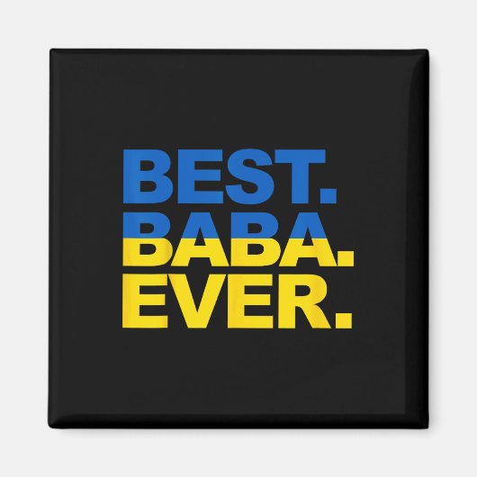 Bester Byby Ever Stolz Ukrainische Oma Muttertag Magnet (Vorne)