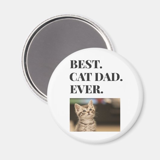 Bester Cad Vater je Foto Magnet (Vorderseite/Rückseite)