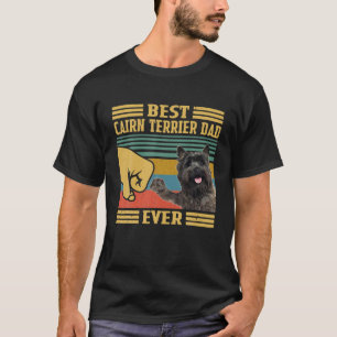 Bester Cairn Terrier Vater je Vintager Tag der Vä T-Shirt