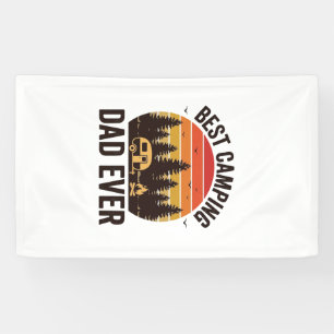 Bester Camping-Vater Aller Zeiten Vintage Camping  Banner