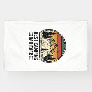 Bester Camping-Vater Aller Zeiten Vintage Outdoor- Banner