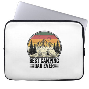 Bester Camping-Vater Aller Zeiten Vintage Outdoor- Laptopschutzhülle