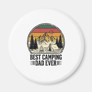 Bester Camping-Vater Aller Zeiten Vintage Outdoor- Magnet